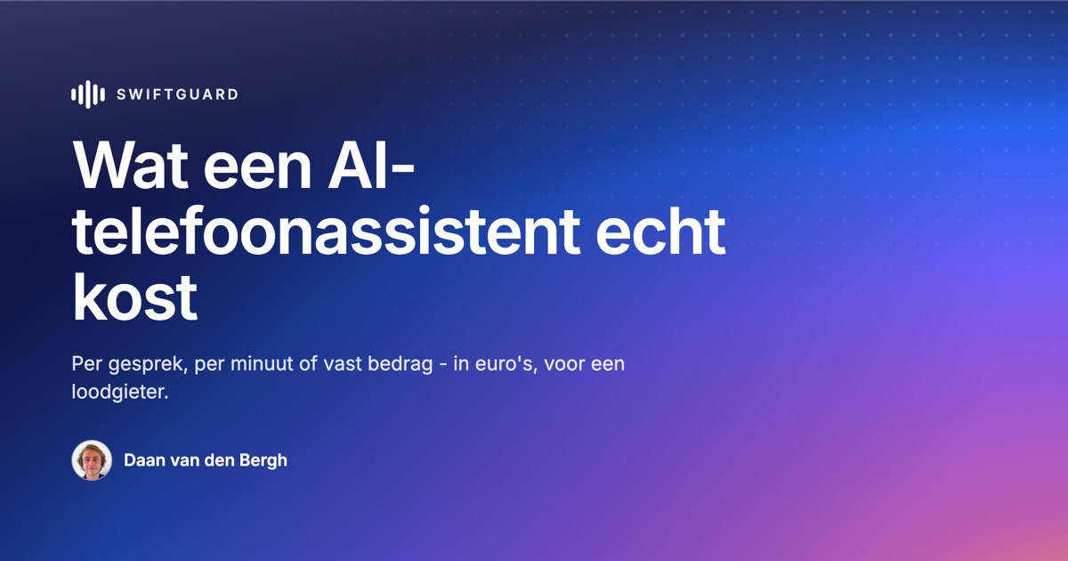 Wat kost een AI-telefoonassistent een loodgietersbedrijf in Europa echt?
